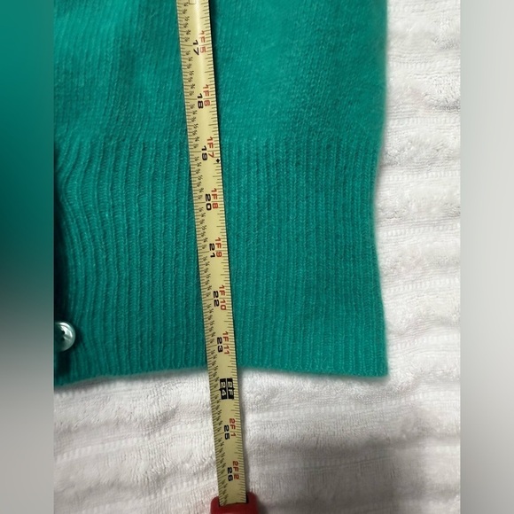 NWT The Committee Cardigan light green lambs wool angora Blend size L - Picture 7 of 7